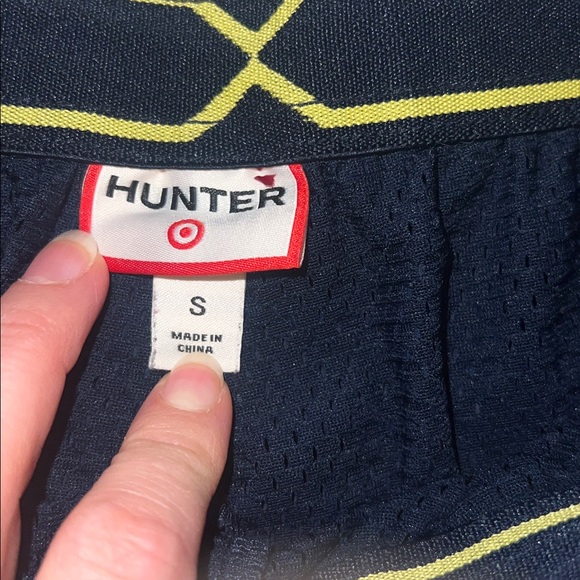 Hunter for Target Dark Blue Shorts with Yellow Highlights and Zippers - Picture 4 of 10
